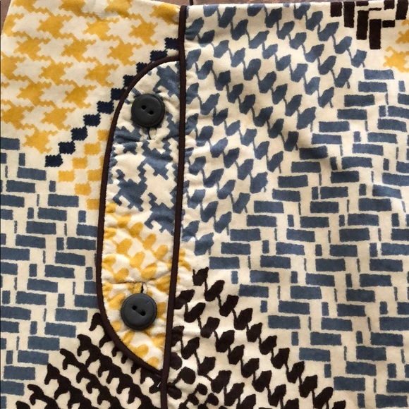 Anthropologie Maeve Houndstooth Button Skirt - Picture 6 of 10